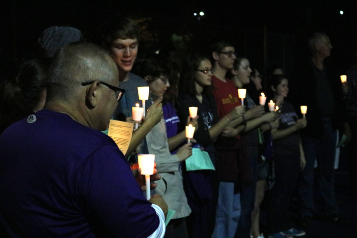 Candleight vigil and campus walk focus on gun violence | Bluffton Icon