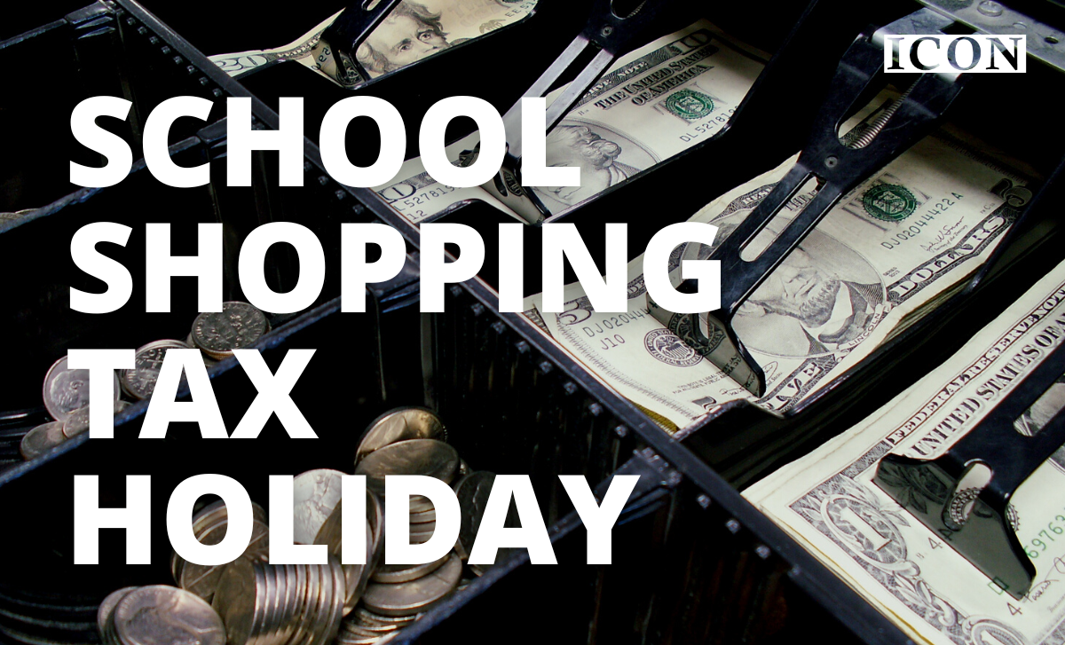 August 46 is Ohio TaxFree Holiday for school shopping Bluffton Icon