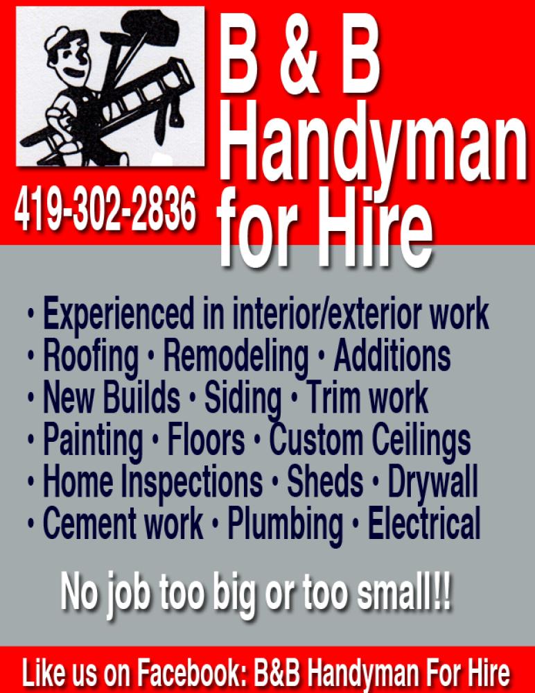 B&B Handy Man For Hire | Bluffton Icon