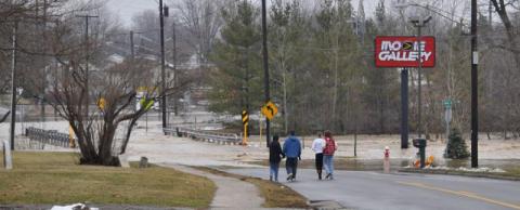 Jefferson Street bridge flooded