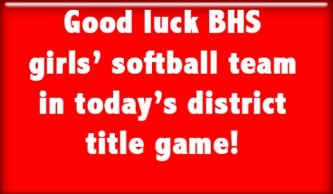 BHS vs. McComb today at 1:30 p.m. in Wapak