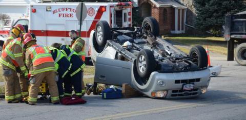 Two-car accident